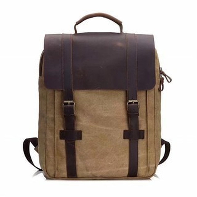 Canvas Backpack Casual - Modny plecak szkolny męski, casualowy, płócienny,