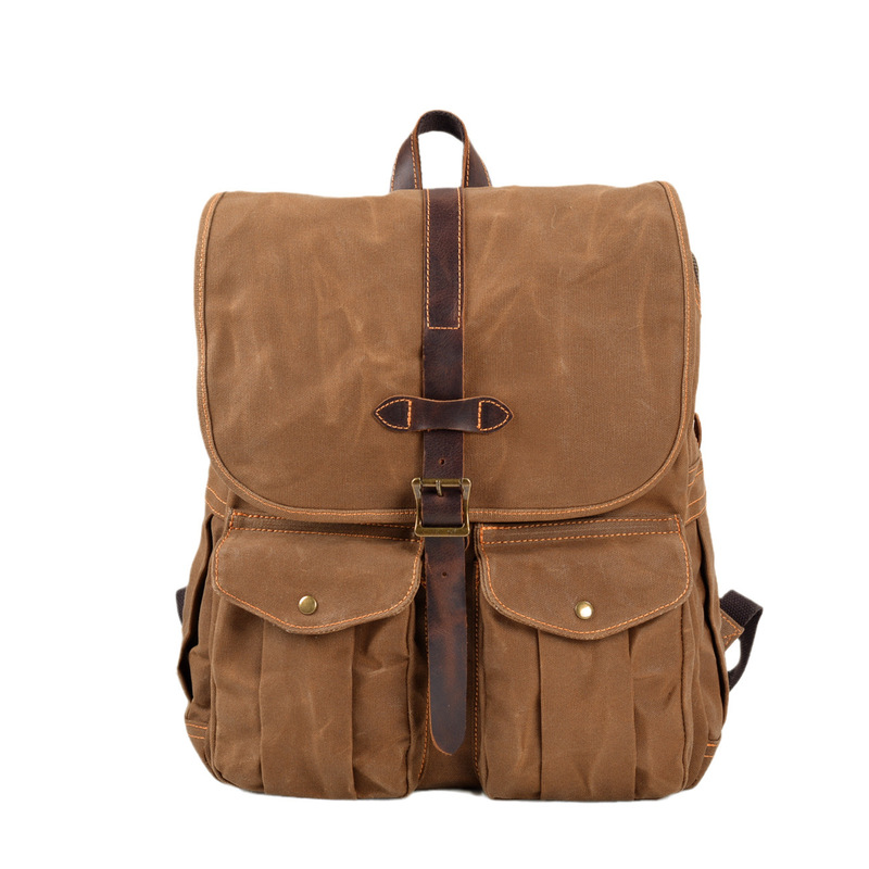 Canvas Backpack Casual - Nowy męski plecak z woskowanego płótna