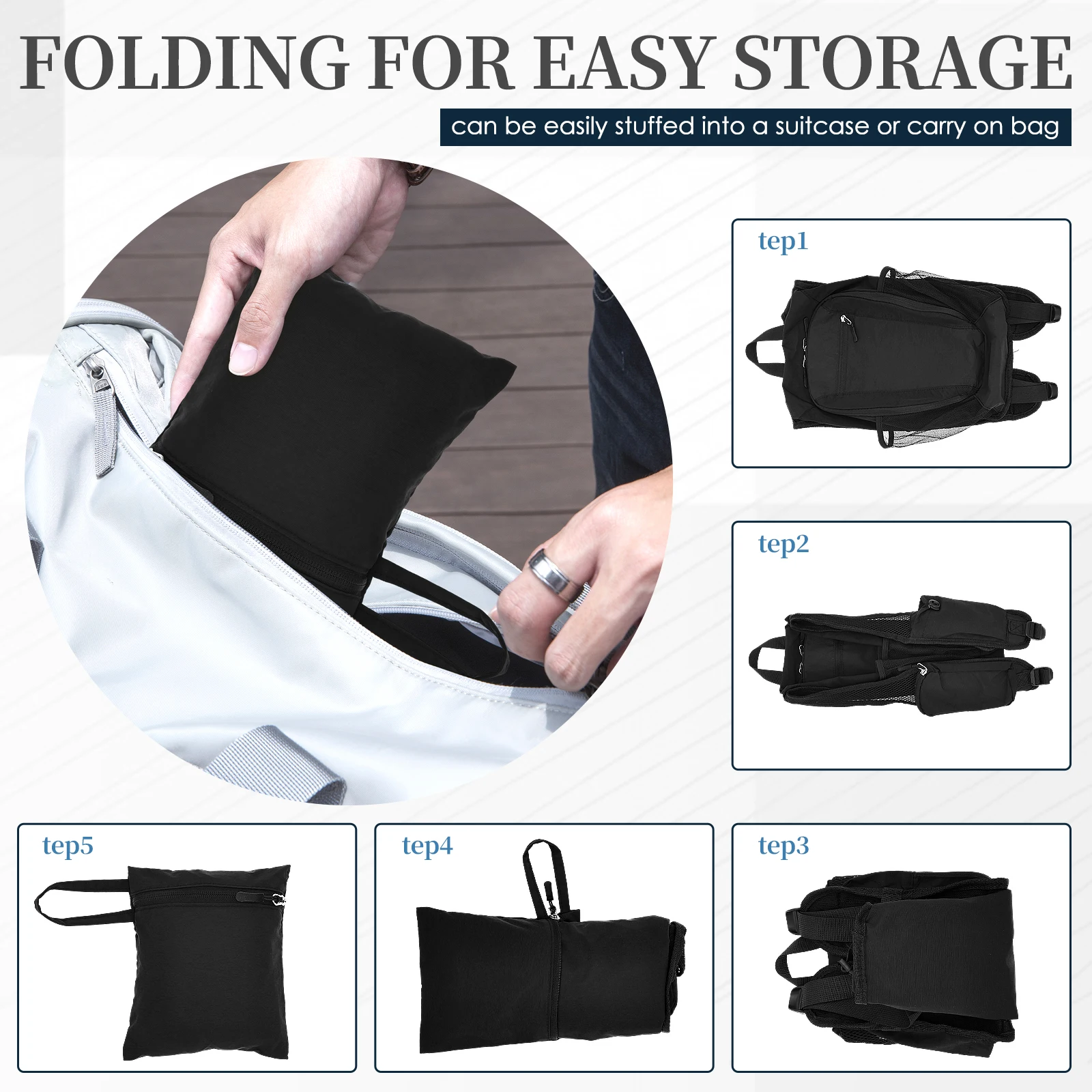 Mały plecak turystyczny 10L, s – Foldable Backpack Small recenzja i cena
