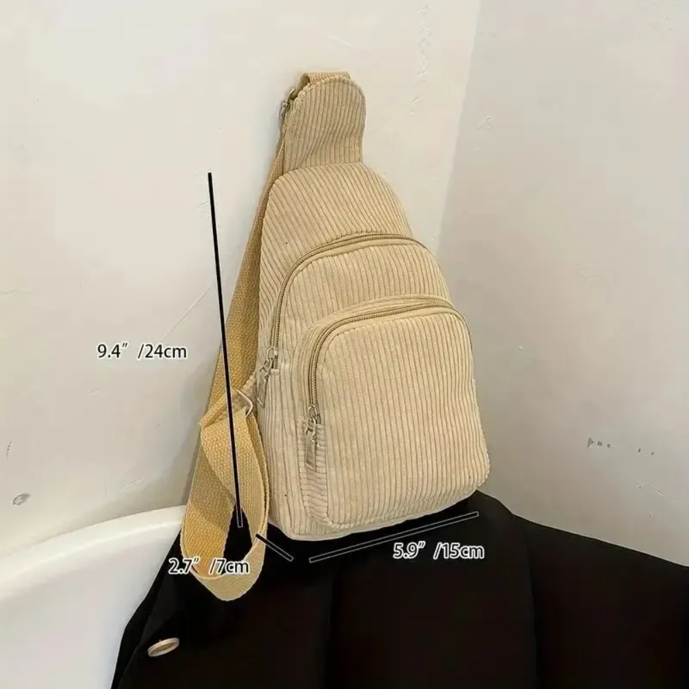 Vintage sztruksowa torba na ra – Sling Backpack Shoulder recenzja i cena
