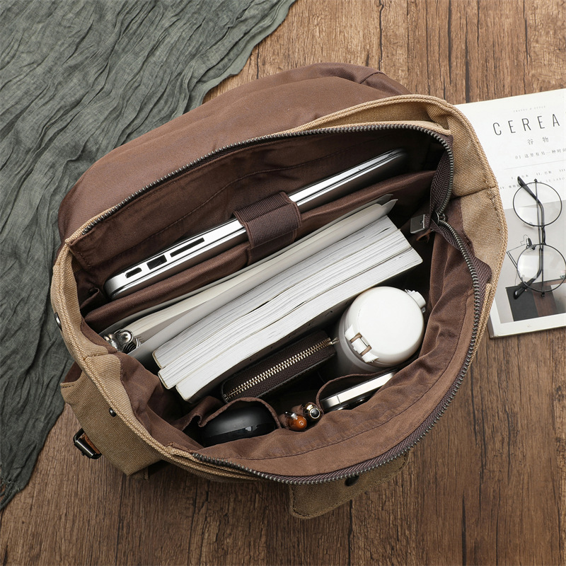 Retro męska torba płócienna na – Canvas Backpack Casual recenzja i cena