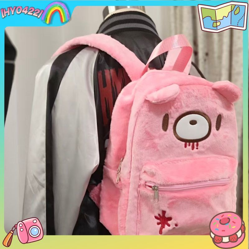 Uroczy plecak Gloomy Bear, róż – Fashion Backpack Women recenzja i cena