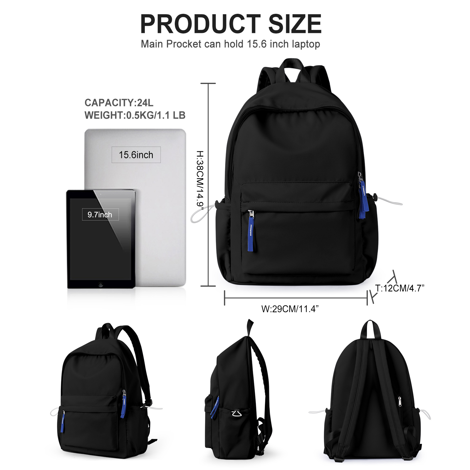 Plecak szkolny, unisex, klasyc – School Backpack Teen recenzja i cena