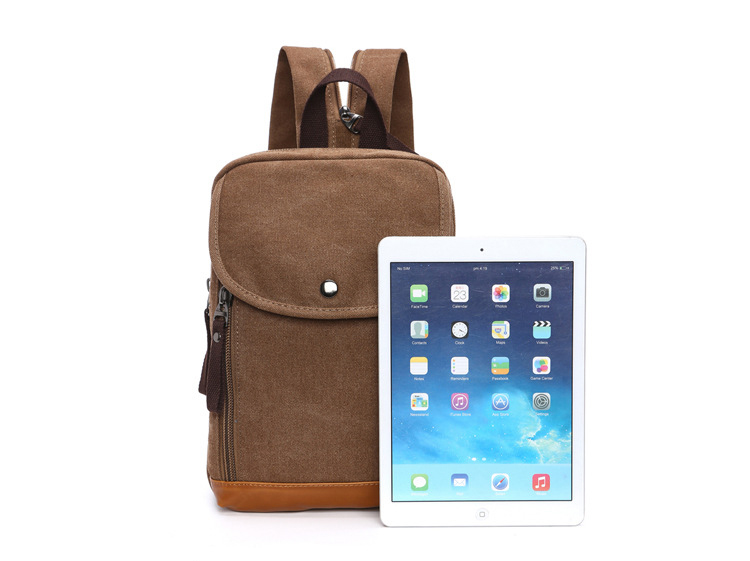 Męski płócienny mini plecak, d – Sling Backpack Shoulder recenzja i cena