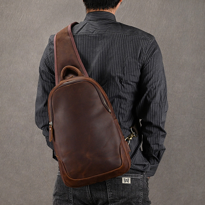 Duży rozmiar Torba na klatkę p – Leather Backpack Vintage recenzja i cena
