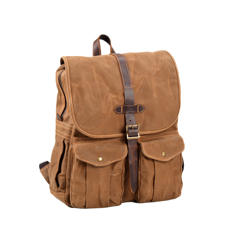 Nowy męski plecak z woskowaneg – Canvas Backpack Casual recenzja i cena